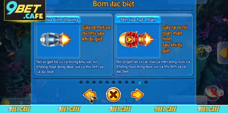 Bắn cá Hải Vương cung cấp khi vũ khí đồ sộ