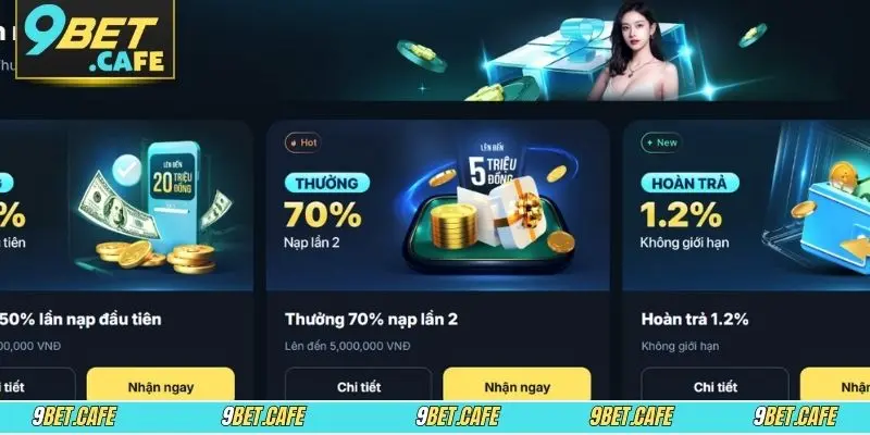 Danh sách những sự kiện khuyến mãi 9BET hấp dẫn nhất 2025